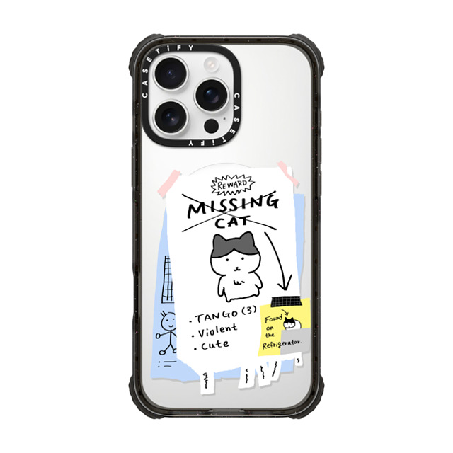 namsee x CASETiFY iPhone 16 Pro Max Case Cat,Animal Black ウルトラ インパクトケース MagSafe 対応 MISSING CAT BY NAMSEE Mother's Day namsee x CASETiFY iPhone 16 Pro Max Case Cat,Animal Black ウルトラ インパクトケース MagSafe 対応 MISSING CAT BY NAMSEE Mother's Day