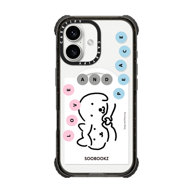 namsee x CASETiFY iPhone 16 Case Black ウルトラ インパクトケース MagSafe 対応 LOVE AND PEACE BY NAMSEE namsee x CASETiFY iPhone 16 Case Black ウルトラ インパクトケース MagSafe 対応 LOVE AND PEACE BY NAMSEE