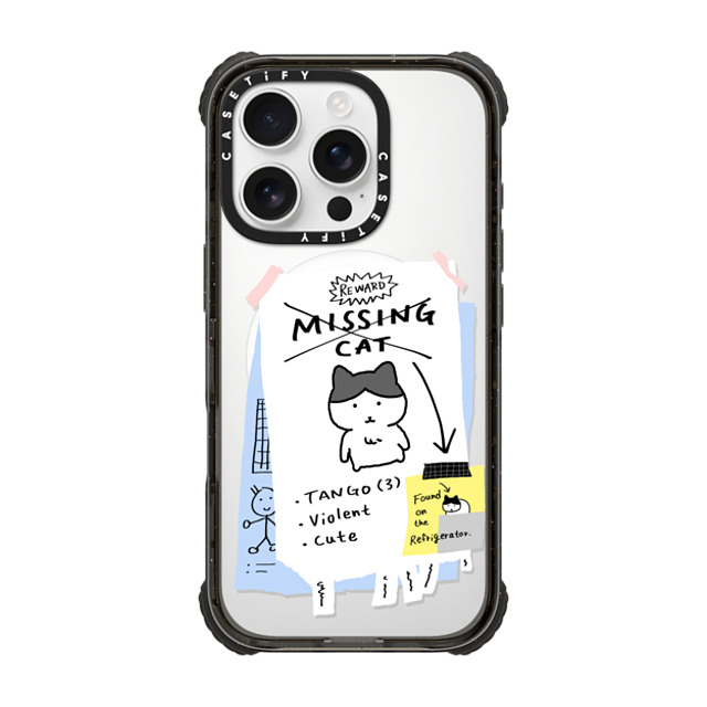 namsee x CASETiFY iPhone 16 Pro Case Cat,Animal Black ウルトラ インパクトケース MagSafe 対応 MISSING CAT BY NAMSEE Mother's Day namsee x CASETiFY iPhone 16 Pro Case Cat,Animal Black ウルトラ インパクトケース MagSafe 対応 MISSING CAT BY NAMSEE Mother's Day