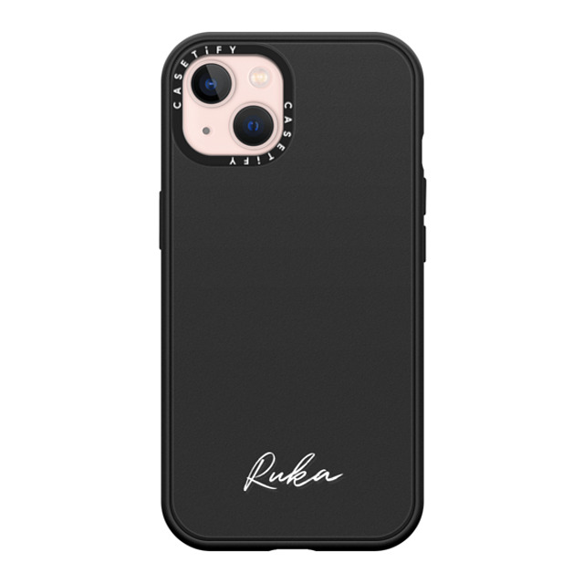 CASETiFY iPhone 13 ケース マットブラック インパクトケース MagSafe対応 Customization - (Ruka)