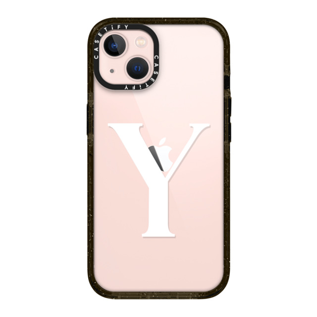 CASETiFY iPhone 13 ケース ブラック インパクトケース Customization - (Y)