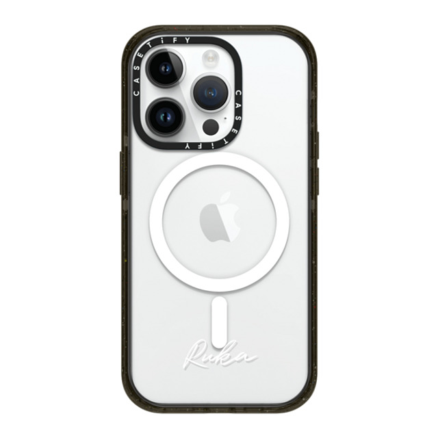 CASETiFY iPhone 14 Pro ケース ブラック インパクトケース MagSafe対応 Customization - (Ruka)