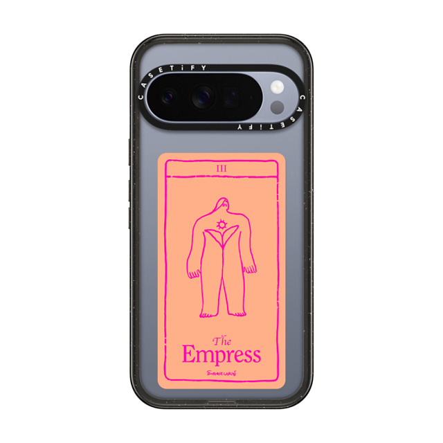 Enrique Larios x CASETiFY Pixel 10 Pro XL ケース Abstract,Line Art ブラック Impact Magnetic Case The Empress by Enrique Larios