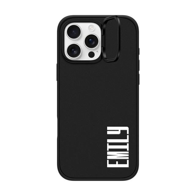 CASETiFY iPhone 16 Pro Max Case Matte Black インパクトリングスタンドケース MagSafe対応 Custom Case - EMILY CASETiFY iPhone 16 Pro Max Case Matte Black インパクトリングスタンドケース MagSafe対応 Custom Case - EMILY