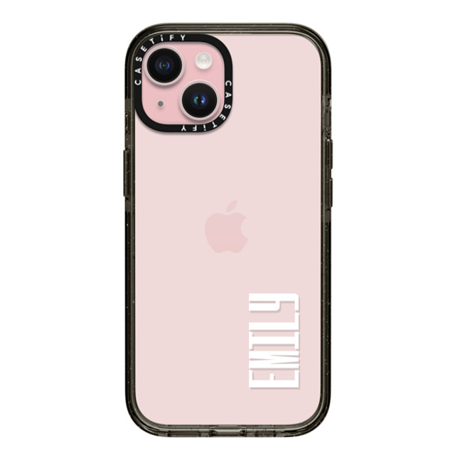 CASETiFY iPhone 15 Case Black Impact Case Custom Case - EMILY CASETiFY iPhone 15 Case Black Impact Case Custom Case - EMILY