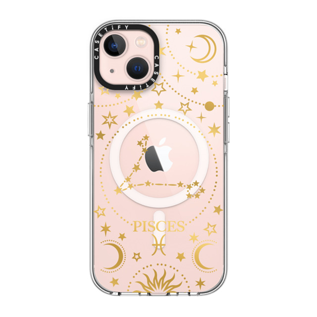 Marta Olga Klara x CASETiFY iPhone 13 ケース クリア クリア ケース MagSafe対応 zodiac star sign pisces