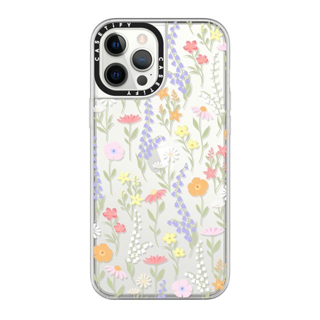 Marta Olga Klara x CASETiFY iPhone 12 Pro Max ケース クリア グリップケース cute little floral / pastel flowers pattern