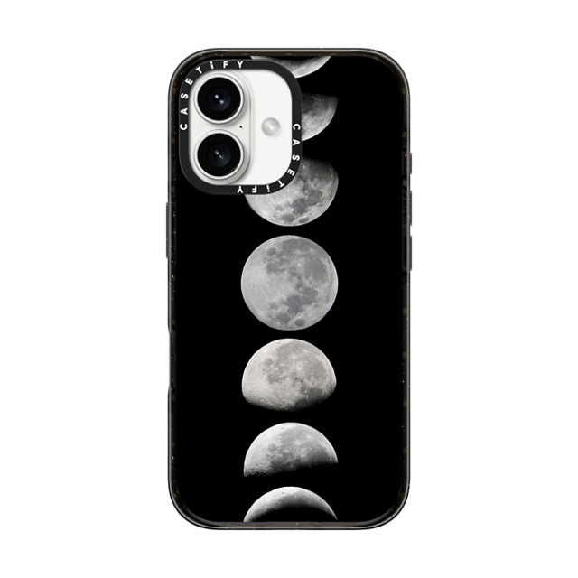 Marta Olga Klara x CASETiFY iPhone 16 Case Star,Minimalism ブラック インパクトケース Moon phases. Black and white case Mother's Day Marta Olga Klara x CASETiFY iPhone 16 Case Star,Minimalism ブラック インパクトケース Moon phases. Black and white case Mother's Day