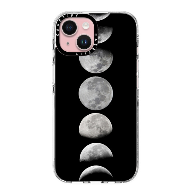 Marta Olga Klara x CASETiFY iPhone 15 Case Star,Minimalism Clear Clear Case MagSafe Compatible Moon phases. Black and white case Mother's Day Marta Olga Klara x CASETiFY iPhone 15 Case Star,Minimalism Clear Clear Case MagSafe Compatible Moon phases. Black and white case Mother's Day