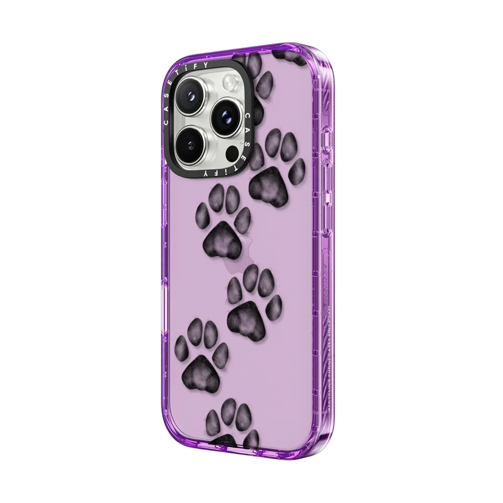 Impact iPhone 16 Pro Max Case - small cute paw prints for dogs and cats lovers