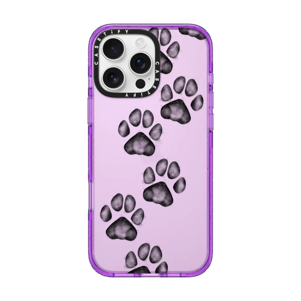 Impact iPhone 16 Pro Max Case - small cute paw prints for dogs and cats lovers