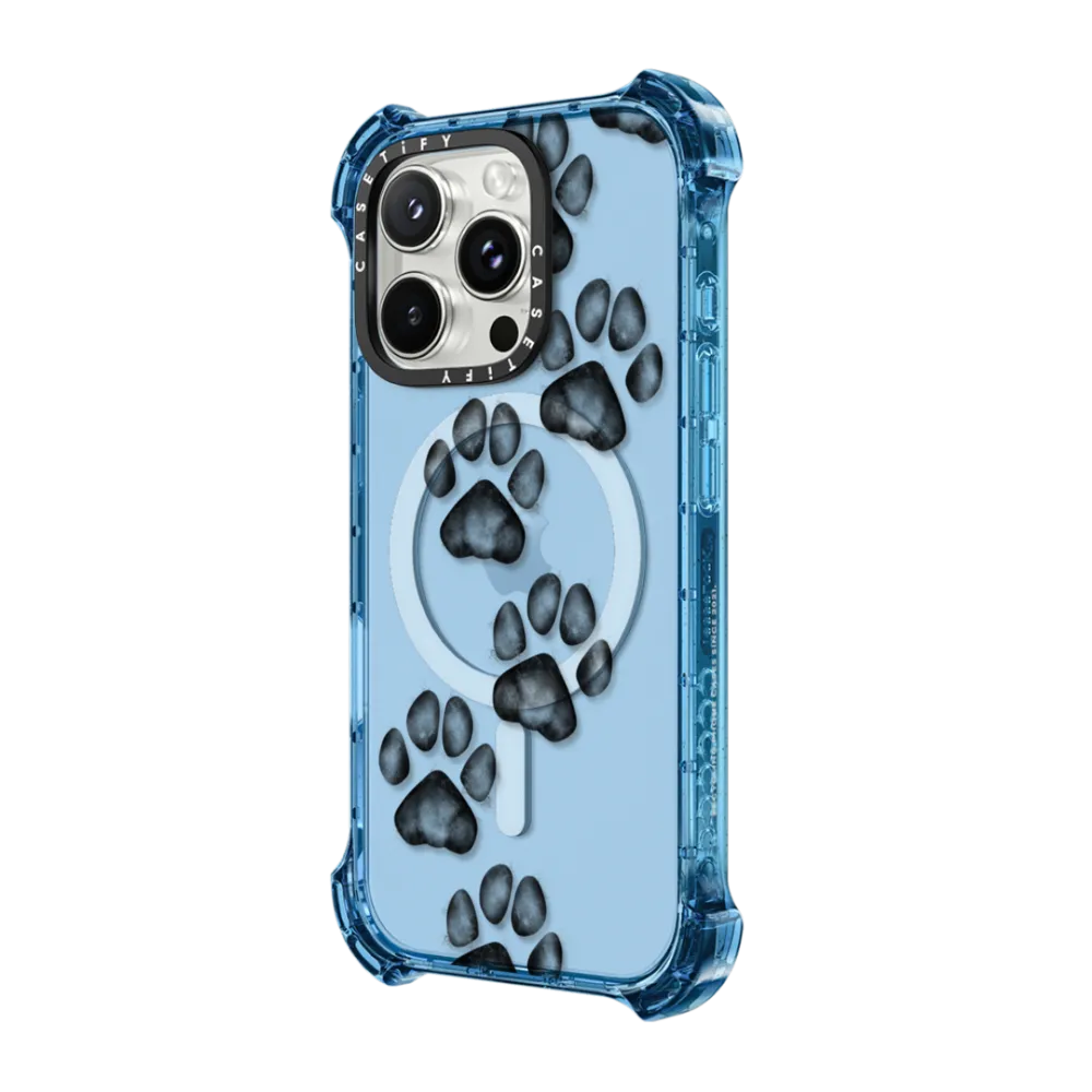 Bounce iPhone 16 Pro Max Case MagSafe Compatible - small cute paw prints for dogs and cats lovers