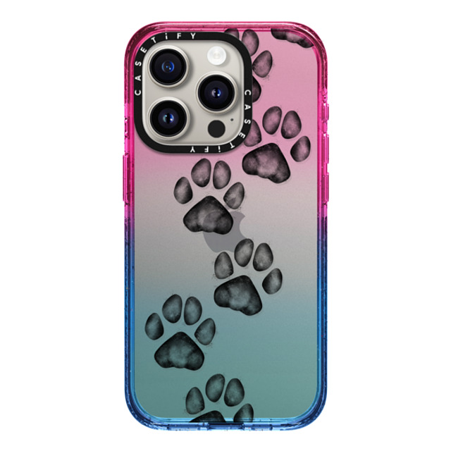 Marta Olga Klara x CASETiFY iPhone 15 Pro Case Dog,Monochrome Cotton Candy Impact Case small cute paw prints for dogs and cats lovers Back to School Marta Olga Klara x CASETiFY iPhone 15 Pro Case Dog,Monochrome Cotton Candy Impact Case small cute paw prints for dogs and cats lovers Back to School