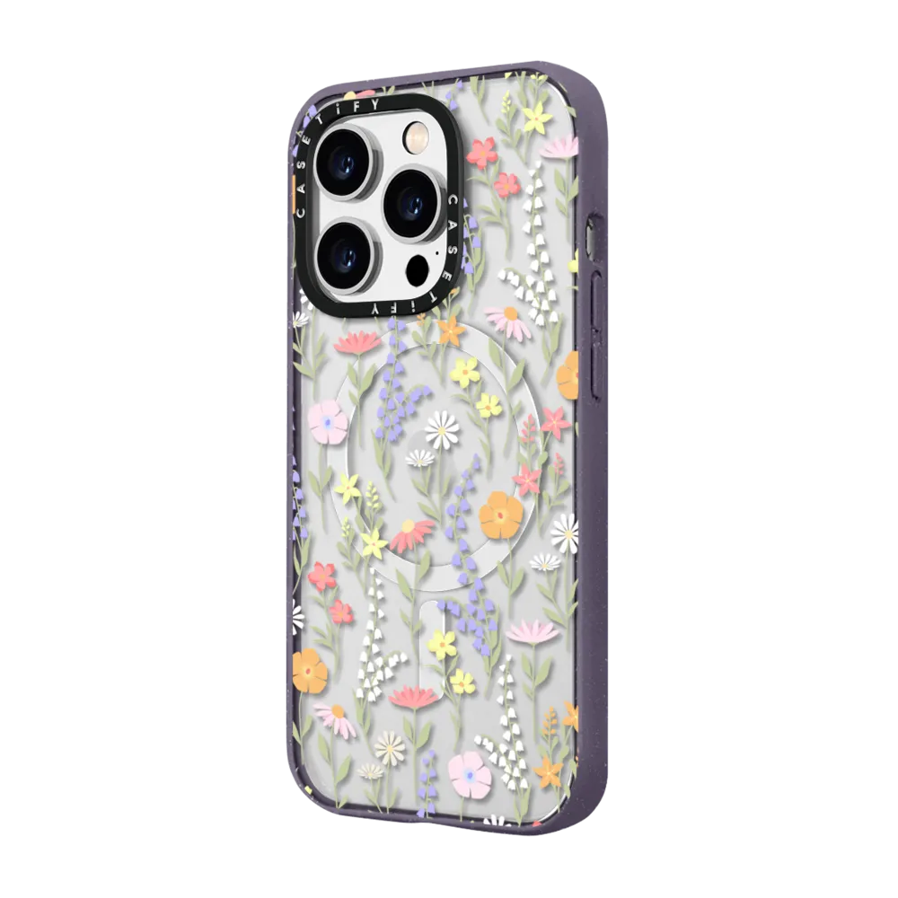 Impact iPhone 14 Pro Max Case MagSafe Compatible - cute little floral / pastel flowers pattern