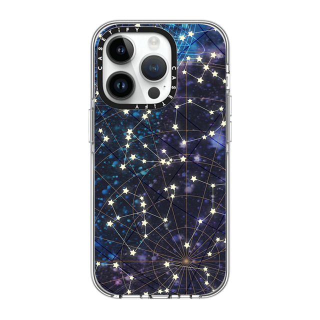 Marta Olga Klara x CASETiFY iPhone 14 Pro Case Clear Clear Case MagSafe Compatible Sky map Marta Olga Klara x CASETiFY iPhone 14 Pro Case Clear Clear Case MagSafe Compatible Sky map