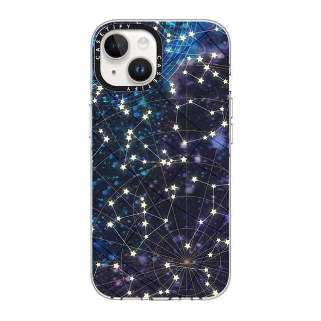 Marta Olga Klara x CASETiFY iPhone 14 Case Clear Clear Case MagSafe Compatible Sky map Marta Olga Klara x CASETiFY iPhone 14 Case Clear Clear Case MagSafe Compatible Sky map