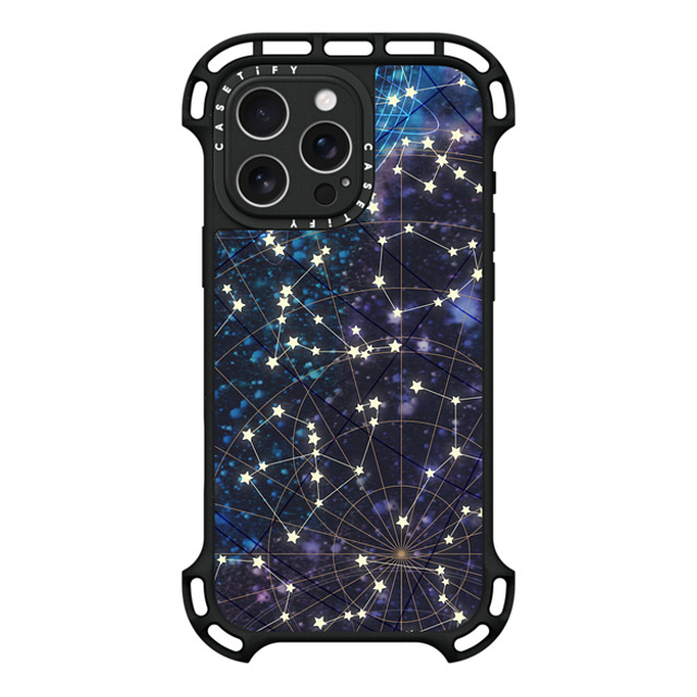 Marta Olga Klara x CASETiFY iPhone 16 Pro Max Case Black ウルトラ バウンスケース MagSafe対応 Sky map Marta Olga Klara x CASETiFY iPhone 16 Pro Max Case Black ウルトラ バウンスケース MagSafe対応 Sky map