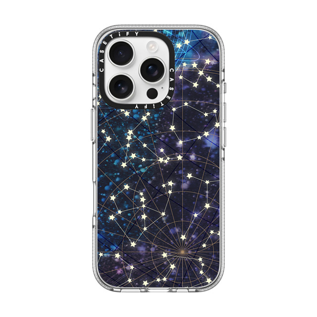 Marta Olga Klara x CASETiFY iPhone 16 Pro Case Clear Clear Case MagSafe Compatible Sky map Marta Olga Klara x CASETiFY iPhone 16 Pro Case Clear Clear Case MagSafe Compatible Sky map