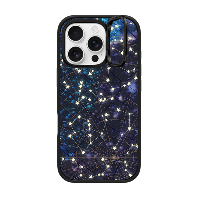Marta Olga Klara x CASETiFY iPhone 16 Pro Case Matte Black インパクトリングスタンドケース MagSafe対応 Sky map Marta Olga Klara x CASETiFY iPhone 16 Pro Case Matte Black インパクトリングスタンドケース MagSafe対応 Sky map
