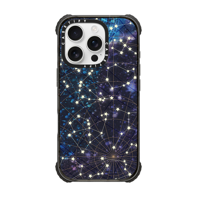 Marta Olga Klara x CASETiFY iPhone 16 Pro Case Black ウルトラ インパクトケース MagSafe 対応 Sky map Marta Olga Klara x CASETiFY iPhone 16 Pro Case Black ウルトラ インパクトケース MagSafe 対応 Sky map