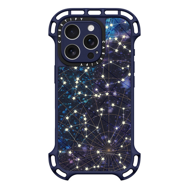 Marta Olga Klara x CASETiFY iPhone 16 Pro Case インディゴ ウルトラ バウンスケース MagSafe対応 Sky map Marta Olga Klara x CASETiFY iPhone 16 Pro Case インディゴ ウルトラ バウンスケース MagSafe対応 Sky map