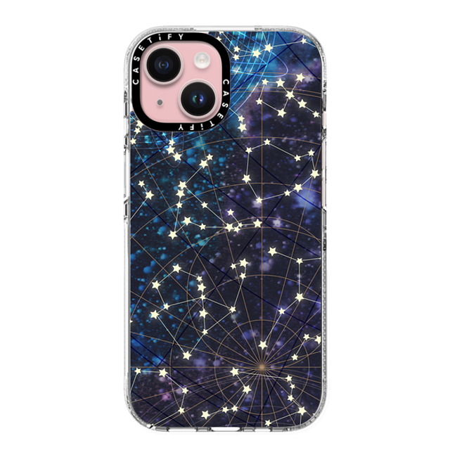 Marta Olga Klara x CASETiFY iPhone 15 Case Clear Clear Case MagSafe Compatible Sky map Marta Olga Klara x CASETiFY iPhone 15 Case Clear Clear Case MagSafe Compatible Sky map