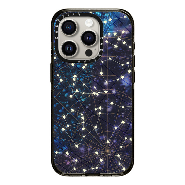 Marta Olga Klara x CASETiFY iPhone 15 Pro Case Black Impact Case MagSafe Compatible Sky map Marta Olga Klara x CASETiFY iPhone 15 Pro Case Black Impact Case MagSafe Compatible Sky map