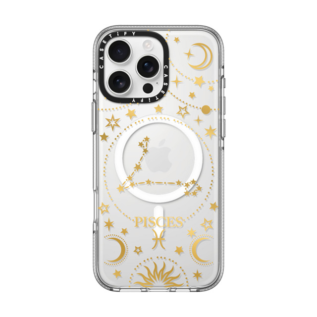 Marta Olga Klara x CASETiFY iPhone 16 Pro Max ケース クリア クリア ケース MagSafe対応 zodiac star sign pisces