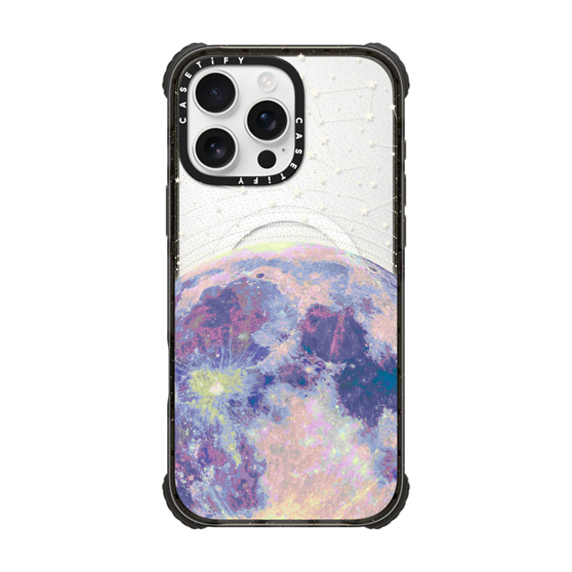 Marta Olga Klara x CASETiFY iPhone 16 Pro Max Case Star Black ウルトラ インパクトケース MagSafe 対応 Blue moon and stars constellations / galaxy pattern clear background Father's Day Marta Olga Klara x CASETiFY iPhone 16 Pro Max Case Star Black ウルトラ インパクトケース MagSafe 対応 Blue moon and stars constellations / galaxy pattern clear background Father's Day