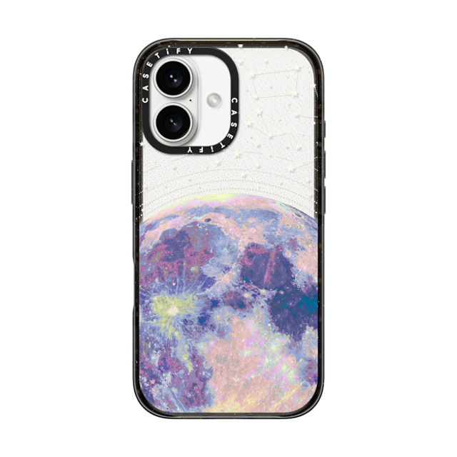 Marta Olga Klara x CASETiFY iPhone 16 Case Star Black Impact Case Blue moon and stars constellations / galaxy pattern clear background Mother's Day Marta Olga Klara x CASETiFY iPhone 16 Case Star Black Impact Case Blue moon and stars constellations / galaxy pattern clear background Mother's Day