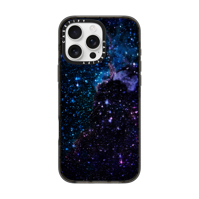 Marta Olga Klara x CASETiFY iPhone 16 Pro Max ケース ブラック インパクトケース Space / Night sky