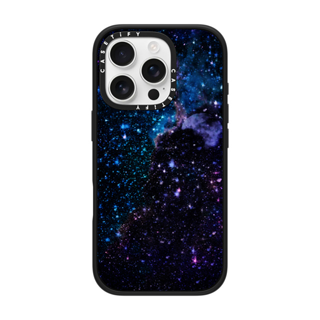 Marta Olga Klara x CASETiFY iPhone 16 Pro ケース マットブラック インパクトケース MagSafe対応 Space / Night sky