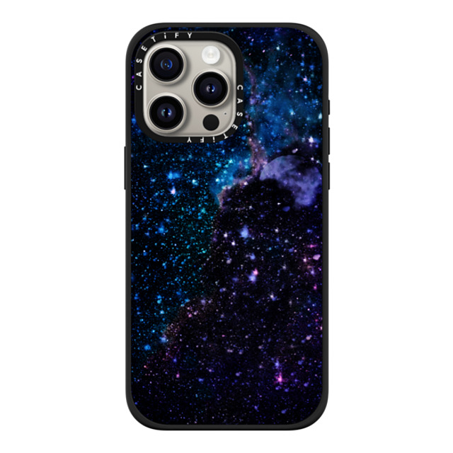 Marta Olga Klara x CASETiFY iPhone 15 Pro Max ケース マットブラック インパクトケース MagSafe対応 Space / Night sky