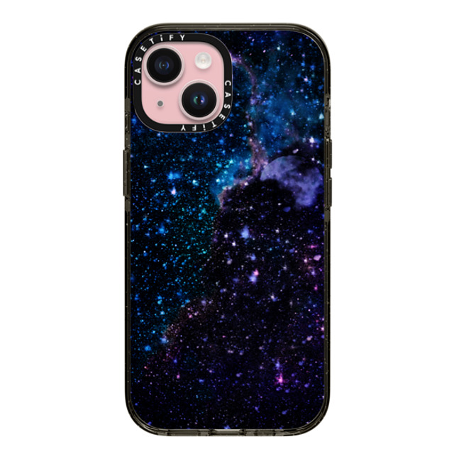 Marta Olga Klara x CASETiFY iPhone 15 ケース ブラック インパクトケース Space / Night sky