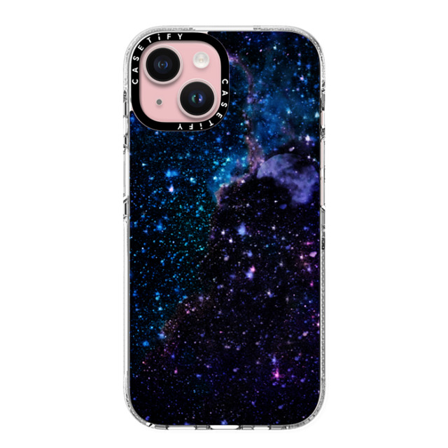 Marta Olga Klara x CASETiFY iPhone 15 ケース クリア クリア ケース MagSafe対応 Space / Night sky