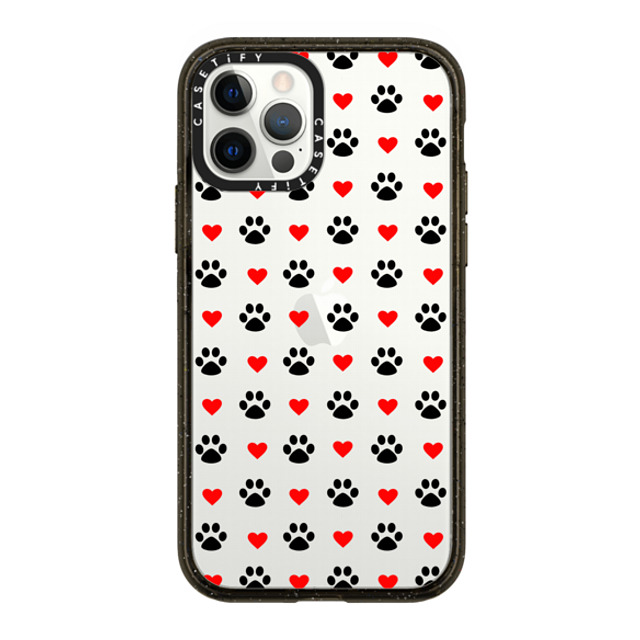 Marta Olga Klara x CASETiFY iPhone 12 Pro Case Black インパクトケース puppy love paws - dog love clear case Mother's Day Marta Olga Klara x CASETiFY iPhone 12 Pro Case Black インパクトケース puppy love paws - dog love clear case Mother's Day
