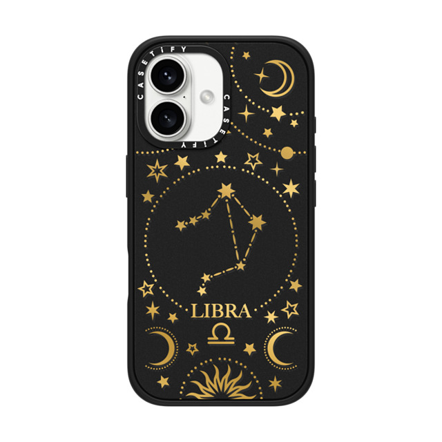Marta Olga Klara x CASETiFY iPhone 16 Case Star,Zodiac Matte Black Impact Case MagSafe Compatible zodiac star sign: libra Father's Day Marta Olga Klara x CASETiFY iPhone 16 Case Star,Zodiac Matte Black Impact Case MagSafe Compatible zodiac star sign: libra Father's Day