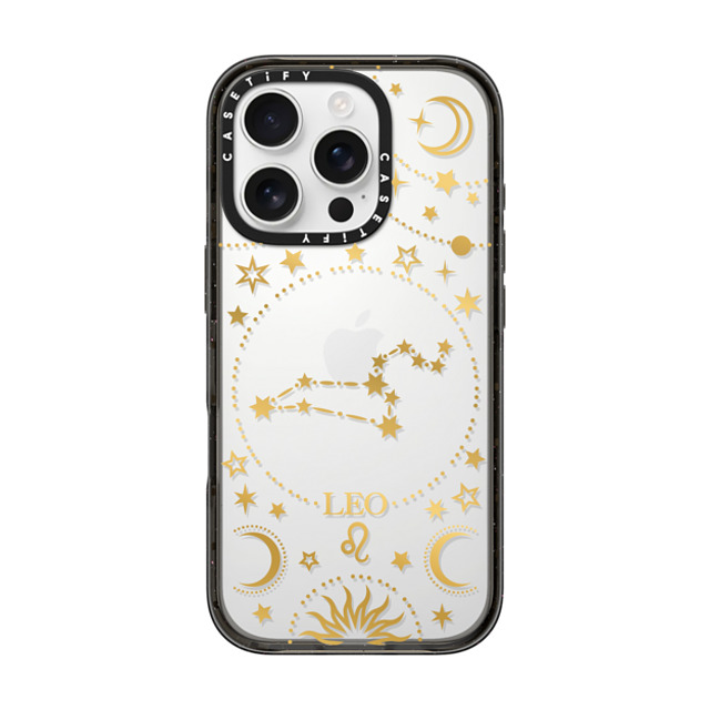 Marta Olga Klara x CASETiFY iPhone 16 Pro Case Star,Zodiac Black Impact Case zodiac star sign: leo Mother's Day Marta Olga Klara x CASETiFY iPhone 16 Pro Case Star,Zodiac Black Impact Case zodiac star sign: leo Mother's Day