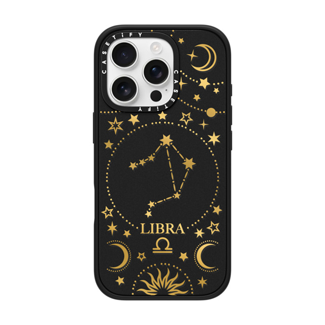 Marta Olga Klara x CASETiFY iPhone 16 Pro Case Star,Zodiac Matte Black Impact Case MagSafe Compatible zodiac star sign: libra Father's Day Marta Olga Klara x CASETiFY iPhone 16 Pro Case Star,Zodiac Matte Black Impact Case MagSafe Compatible zodiac star sign: libra Father's Day