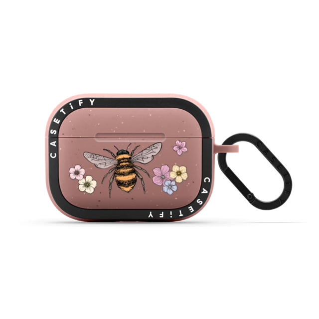 Marta Olga Klara x CASETiFY AirPods Pro Matte Dusty Rose バウンス ケース bees and flowers