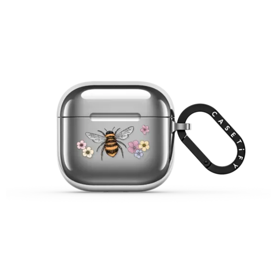 Bounce AirPods 4 Case - bees and flowers