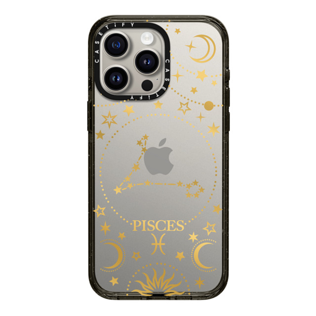 Marta Olga Klara x CASETiFY iPhone 15 Pro Max ケース ブラック インパクトケース zodiac star sign pisces