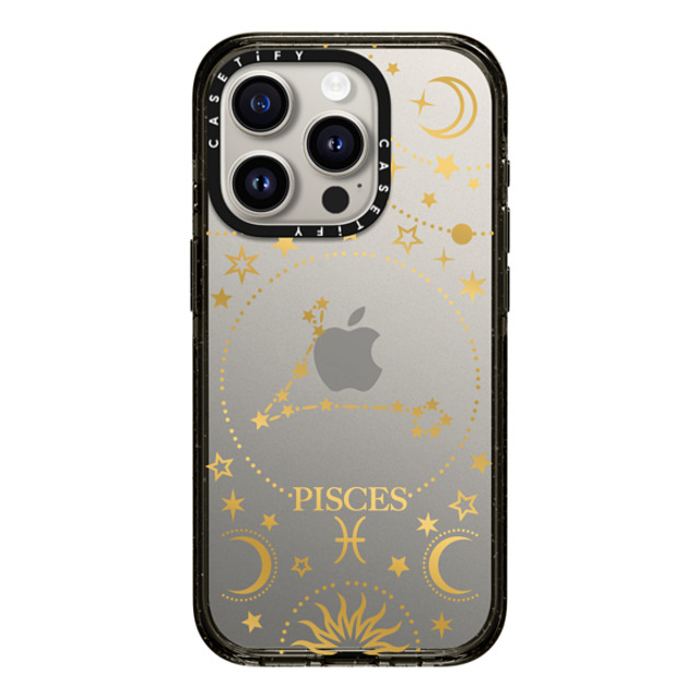 Marta Olga Klara x CASETiFY iPhone 15 Pro ケース ブラック インパクトケース zodiac star sign pisces