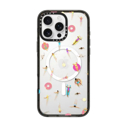 iPhone 16 Pro Max - summer swimmers, for neon sand clear case