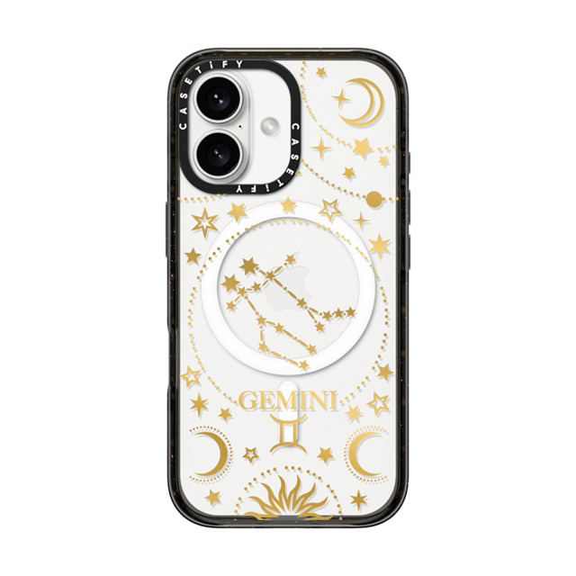 Marta Olga Klara x CASETiFY iPhone 16 Case Star,Zodiac Black Impact Case MagSafe Compatible zodiac star sign: gemini Father's Day Marta Olga Klara x CASETiFY iPhone 16 Case Star,Zodiac Black Impact Case MagSafe Compatible zodiac star sign: gemini Father's Day