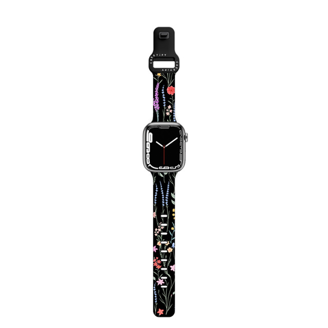 Marta Olga Klara x CASETiFY Apple Watch Band SE 3 (40mm) Floral ブラック インパクト バンド The meadows / petit floral on black New iPhone Marta Olga Klara x CASETiFY Apple Watch Band SE 3 (40mm) Floral ブラック インパクト バンド The meadows / petit floral on black New iPhone