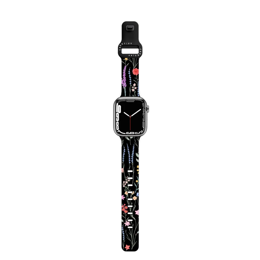 Impact Band - The meadows / petit  floral on black