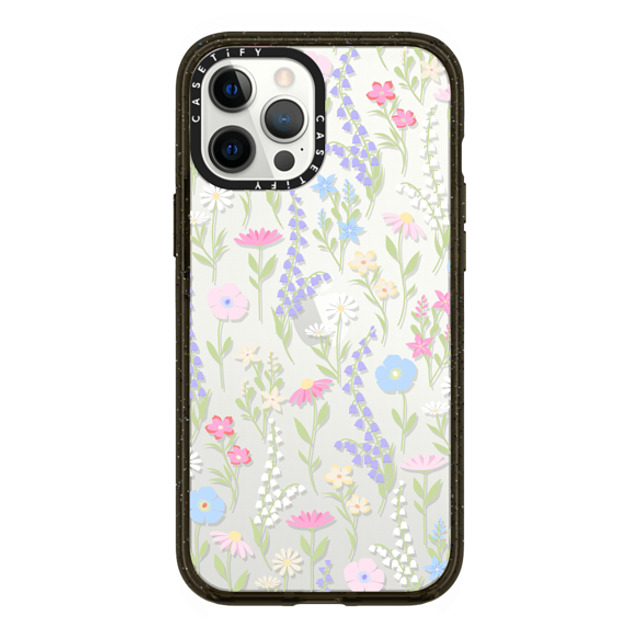 Marta Olga Klara x CASETiFY iPhone 12 Pro Max Case Floral,Pattern ブラック インパクトケース pink pastel cute floral Mother's Day Marta Olga Klara x CASETiFY iPhone 12 Pro Max Case Floral,Pattern ブラック インパクトケース pink pastel cute floral Mother's Day