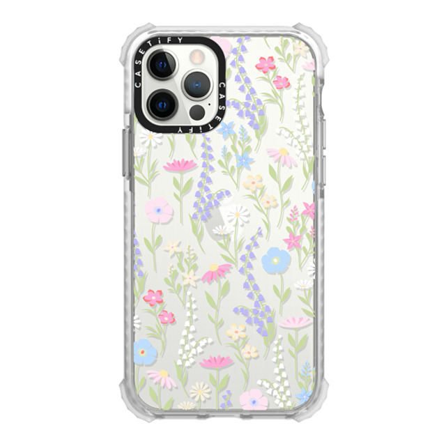 Marta Olga Klara x CASETiFY iPhone 12 Pro ケース Glossy Frost ウルトラインパクトケース pink pastel cute floral