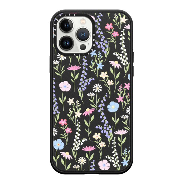 Marta Olga Klara x CASETiFY iPhone 13 Pro Max ケース Floral,Pattern マットブラック インパクトケース pink pastel cute floral Father's Day Marta Olga Klara x CASETiFY iPhone 13 Pro Max ケース Floral,Pattern マットブラック インパクトケース pink pastel cute floral Father's Day